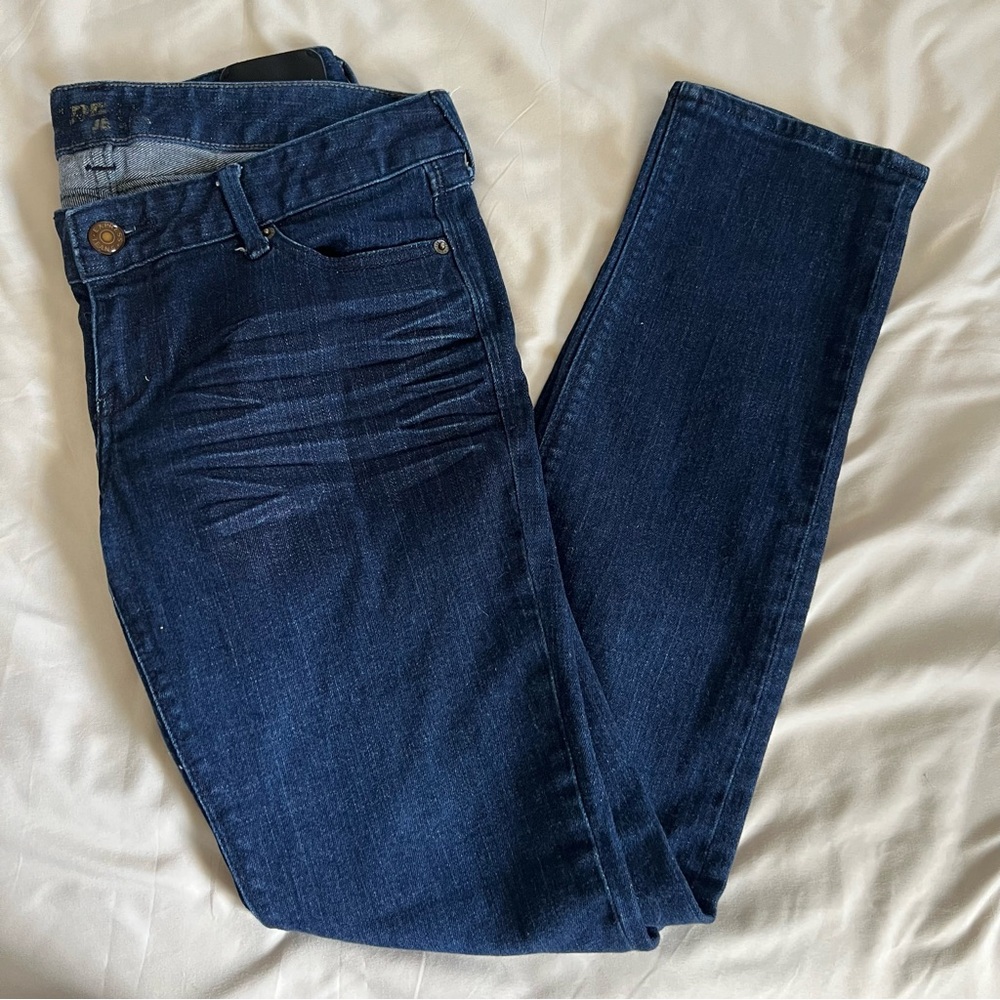 Express Low Rise Skinny Indigo Denim Jeans Size 8